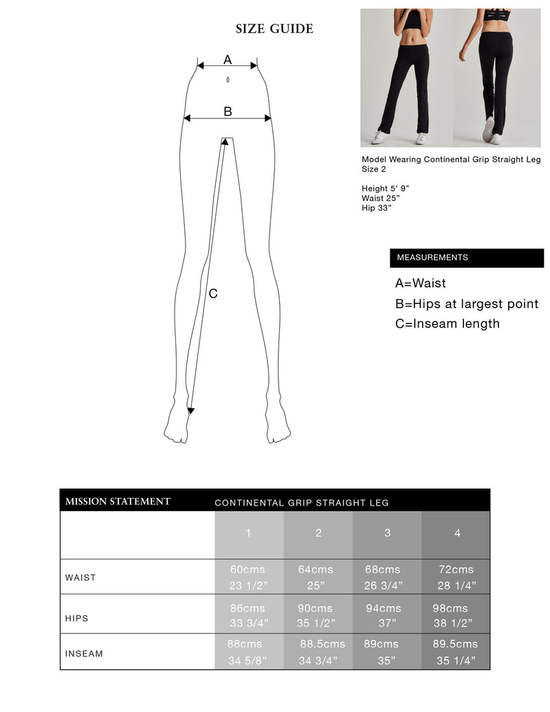 Mission Statement Apparel Bottom Continental Grip Straight Leg