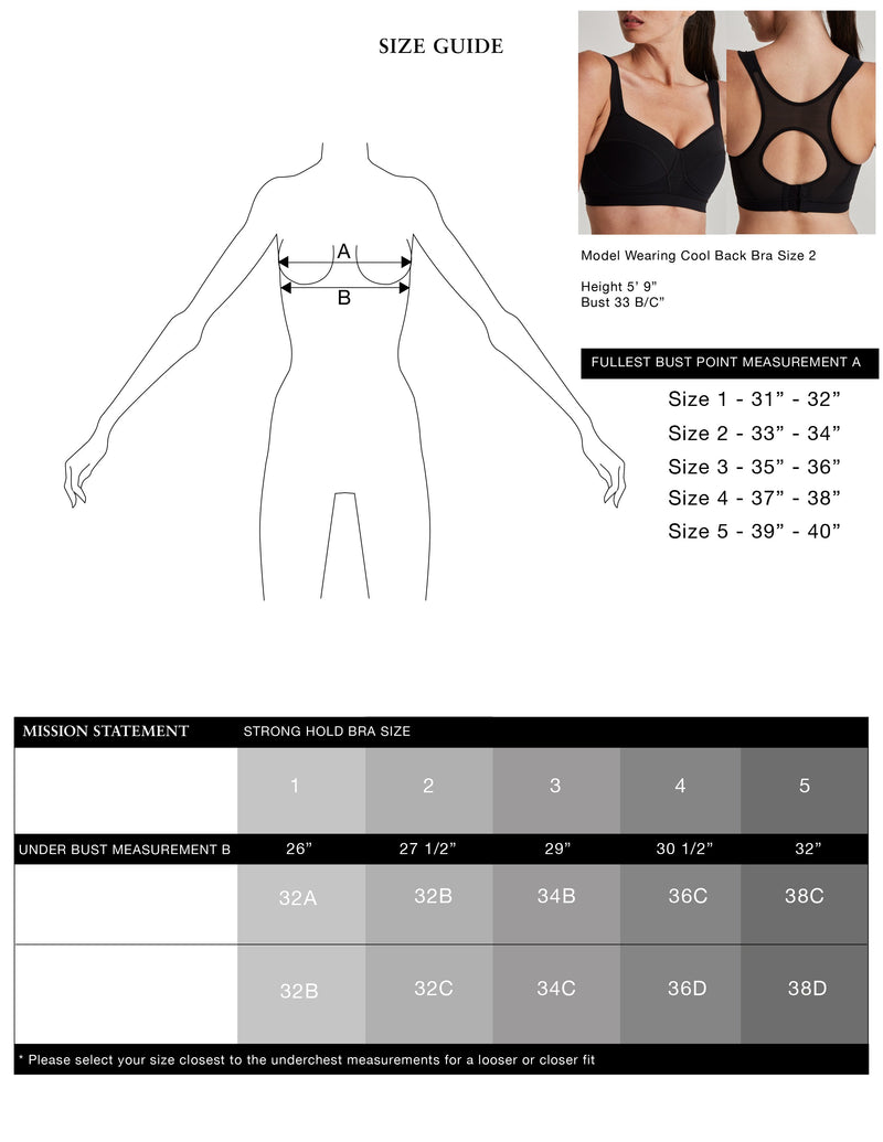 Mission Statement Apparel Bra Cool Back Bra
