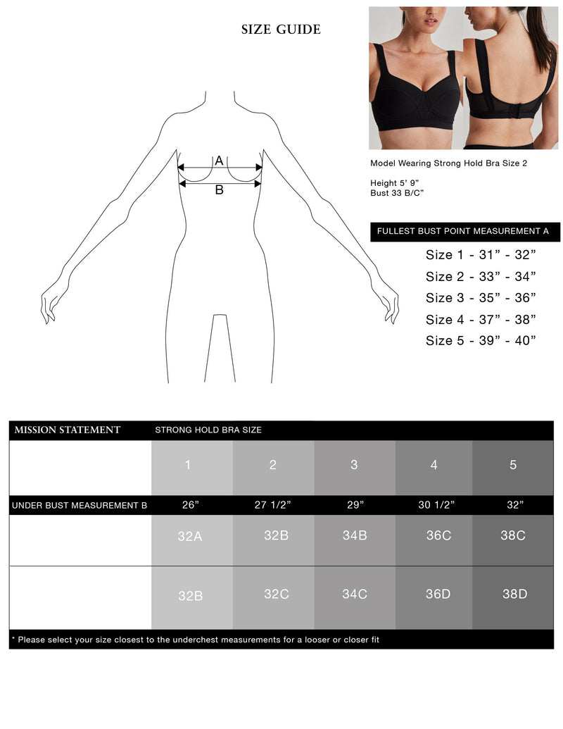 Mission Statement Apparel Bra Strong Hold Bra